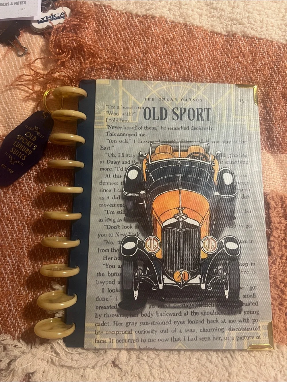 Daily Grind Planner- Lusterglow Cover with key chain